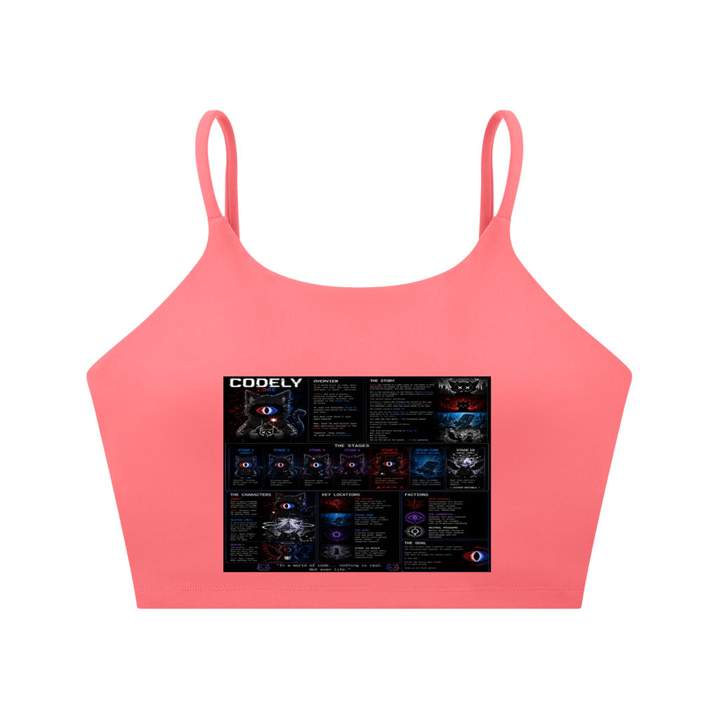 Spaghetti Strap Yoga Sports Bra